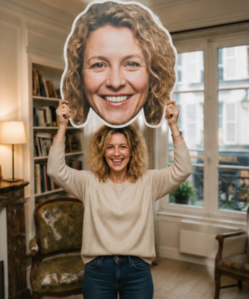 Voorbeeld BigFace thuis in de woonkamer