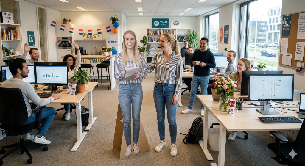 Kantoorfun: verras je collega met een kartonnen versie